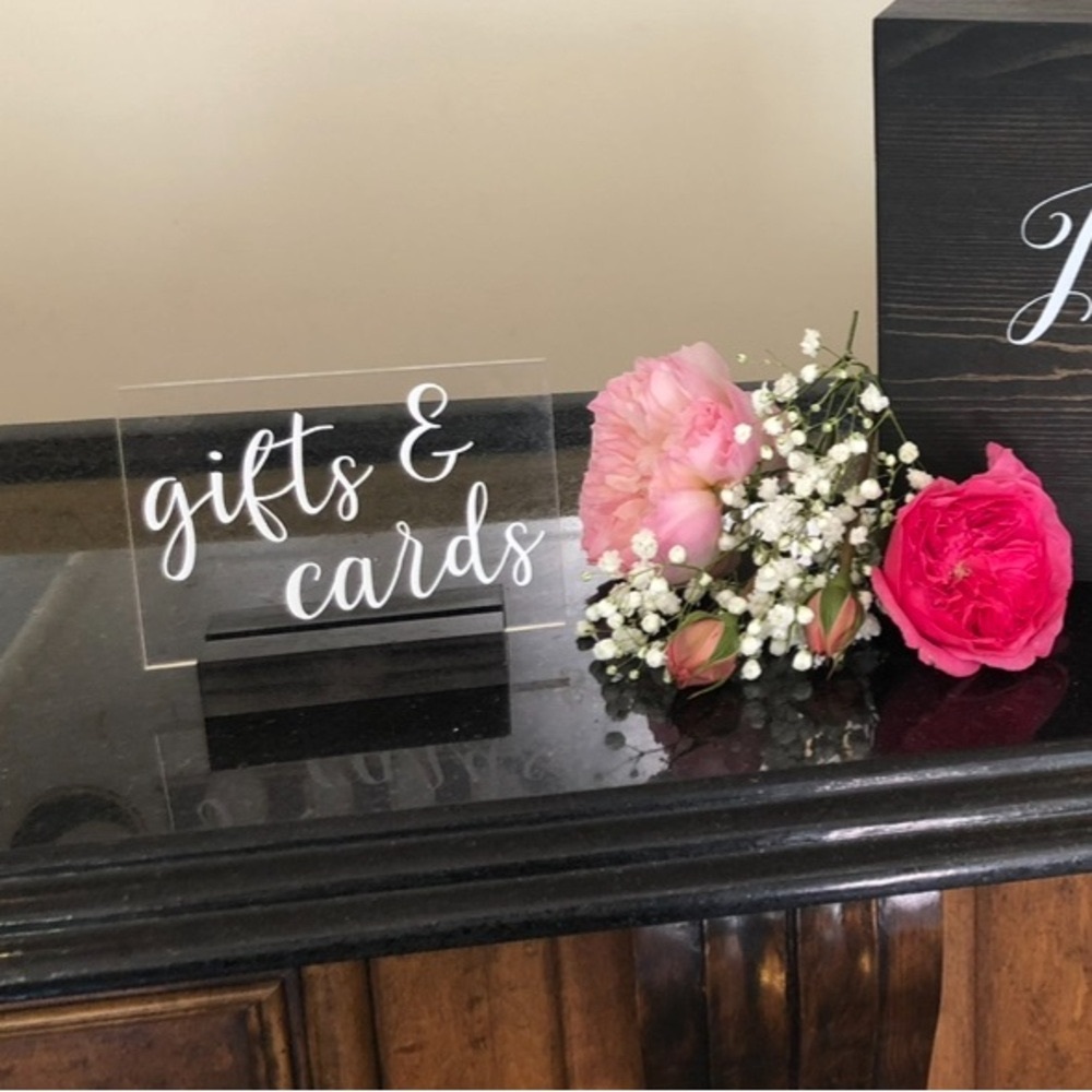 Gifts & Cards Sign for Wedding Party Event